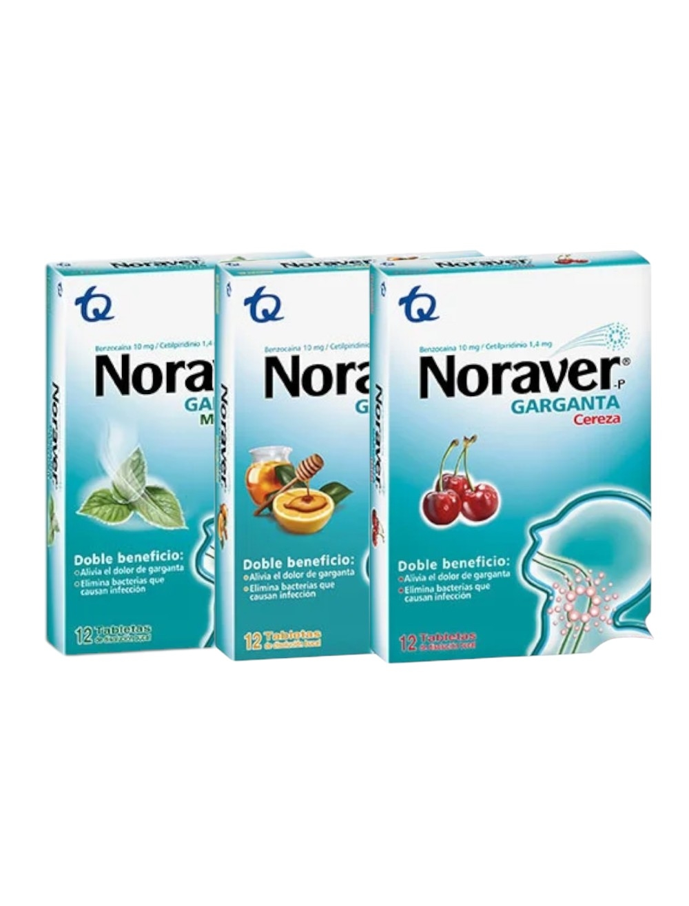 NORAVER GARGANTA X 12 UNIDADES