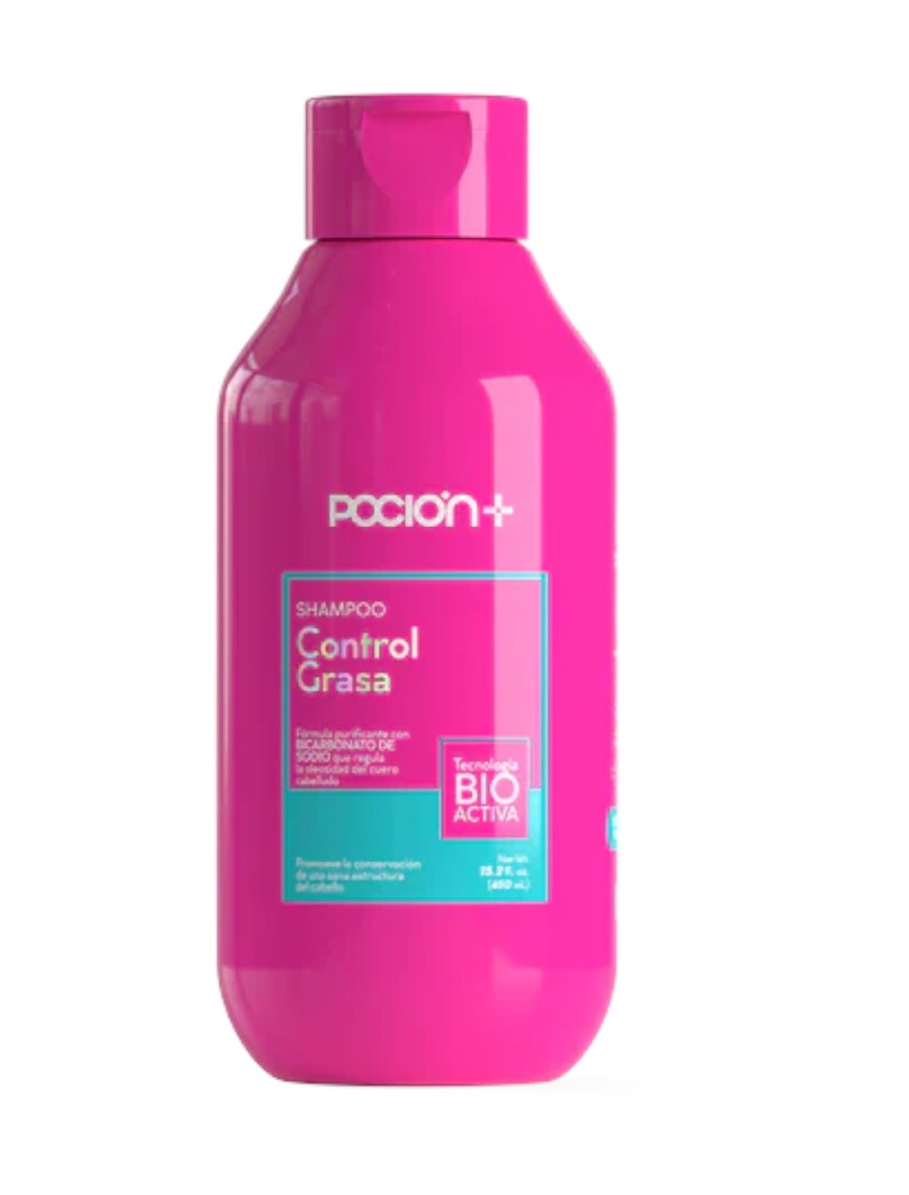 SHAMPO POCION ROSADO CONTROL GRASA X 450 ML