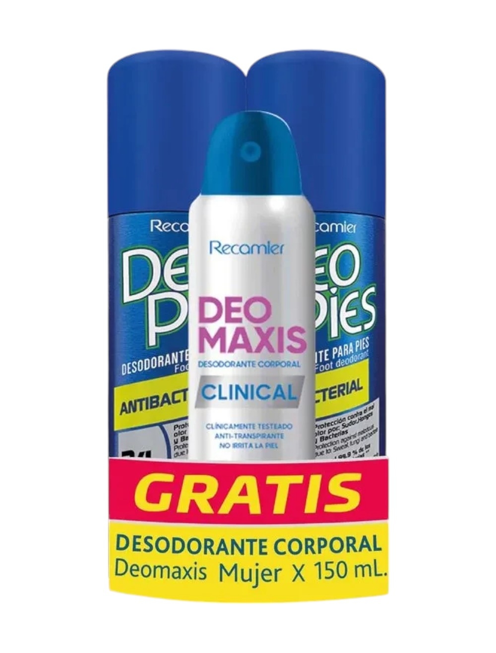 DEO PIES 2 X 260 ML+ DTE AEROSOR RECAMIE