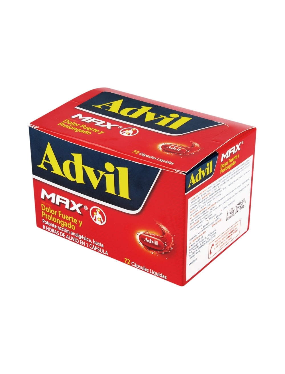 PASTILLA ADVIL MAX X 72 UND