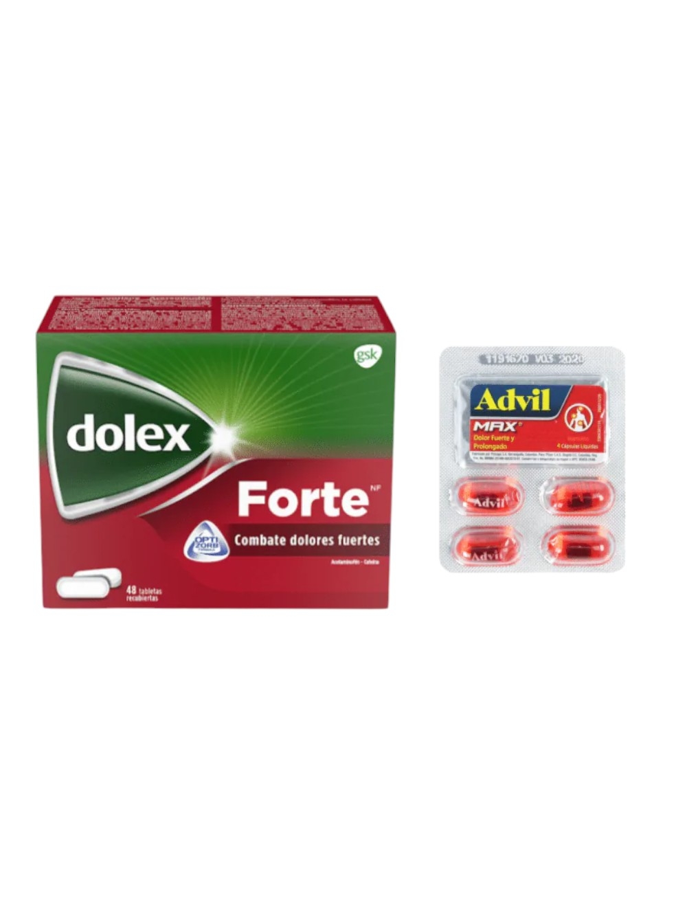 PASTILLA DOLEX FORTE X 48 + 5 ADVIL MAX