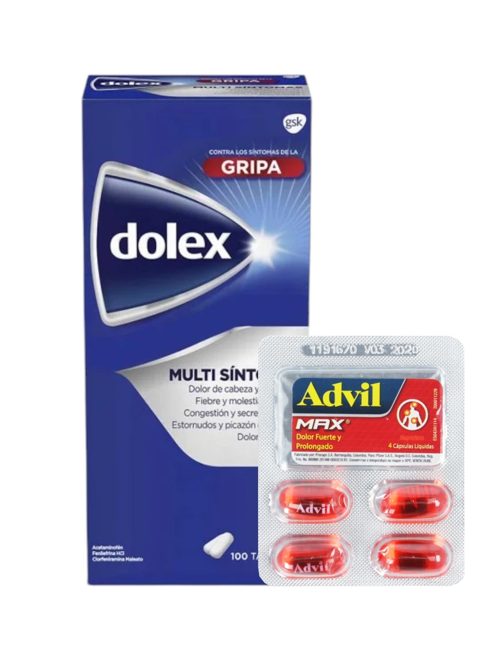 PASTILLA DOLEX GRIPA X100+4 ADVIL MAX