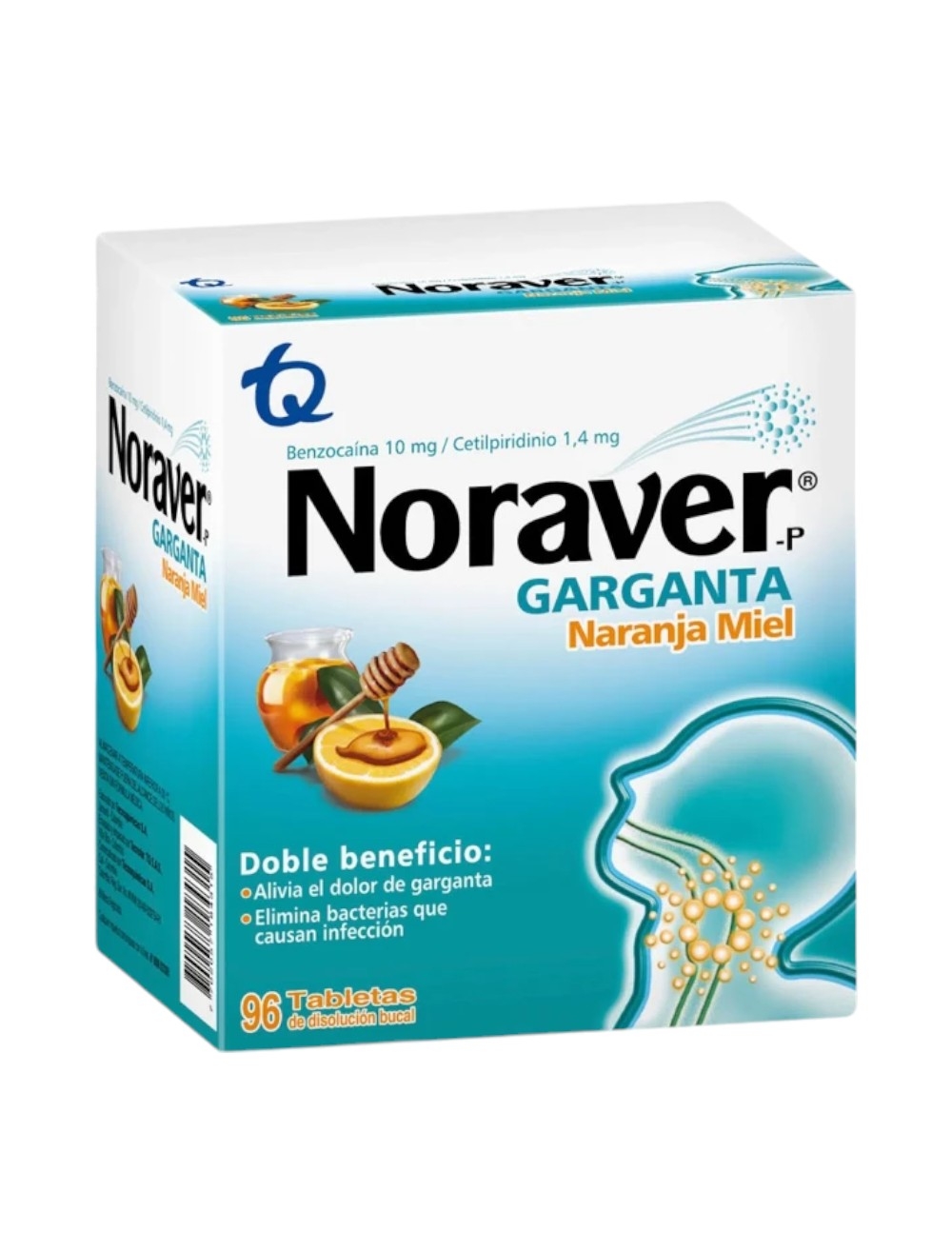 PASTILLA NORAVER GARGANTA X 96 UND