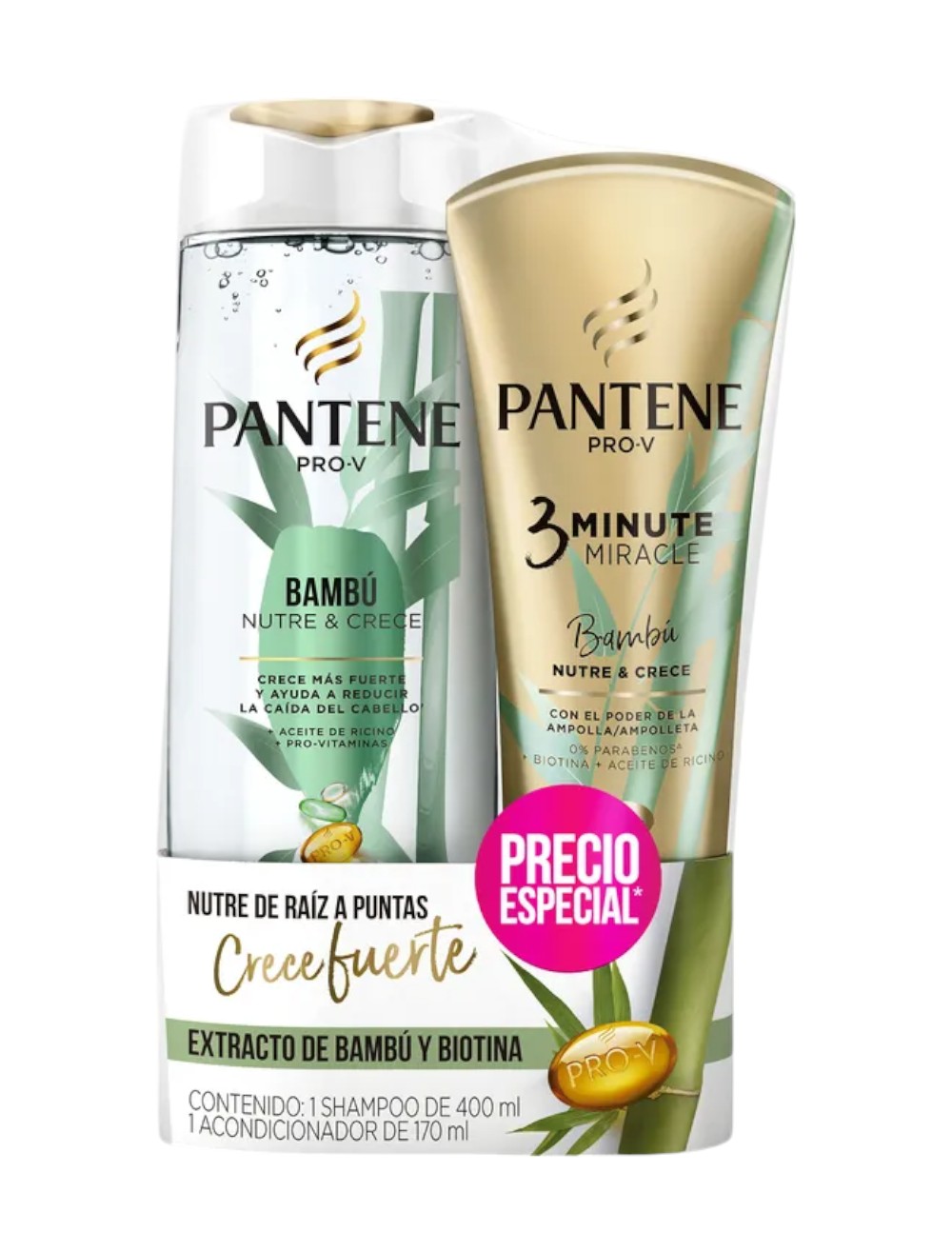 SHAMPO PANTENE X 400ML+ACOND 3MINUTOS