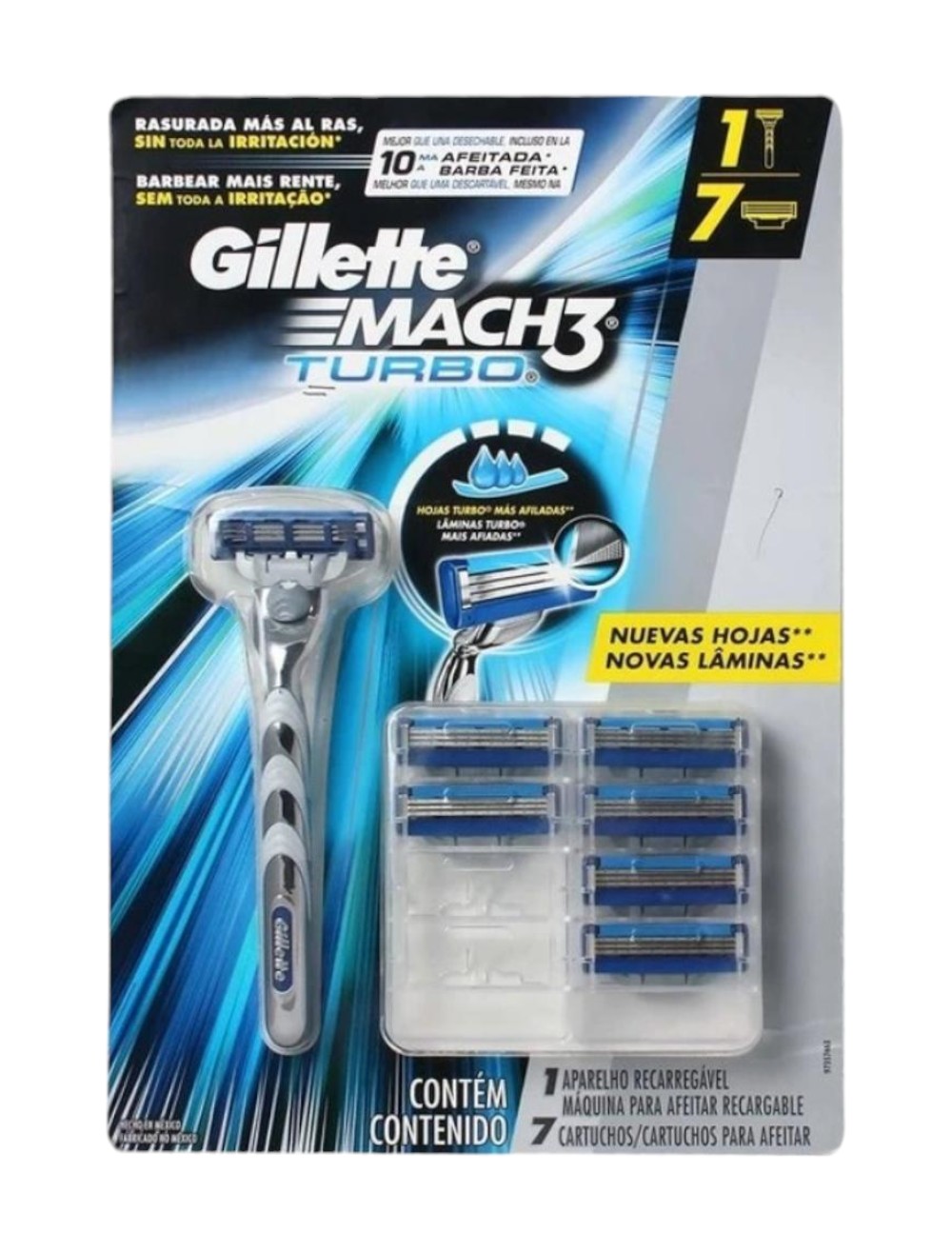 REPUESTO GILLETTE X 6 + 1MAQ MACH3