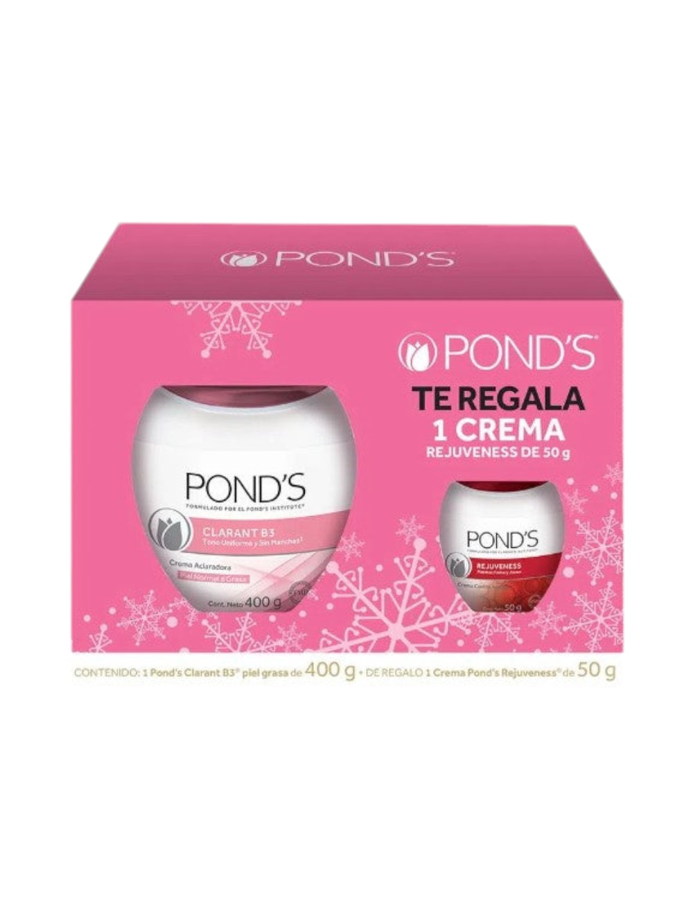 PONDS CLARANT B3 X 400G+REJUV X 50G