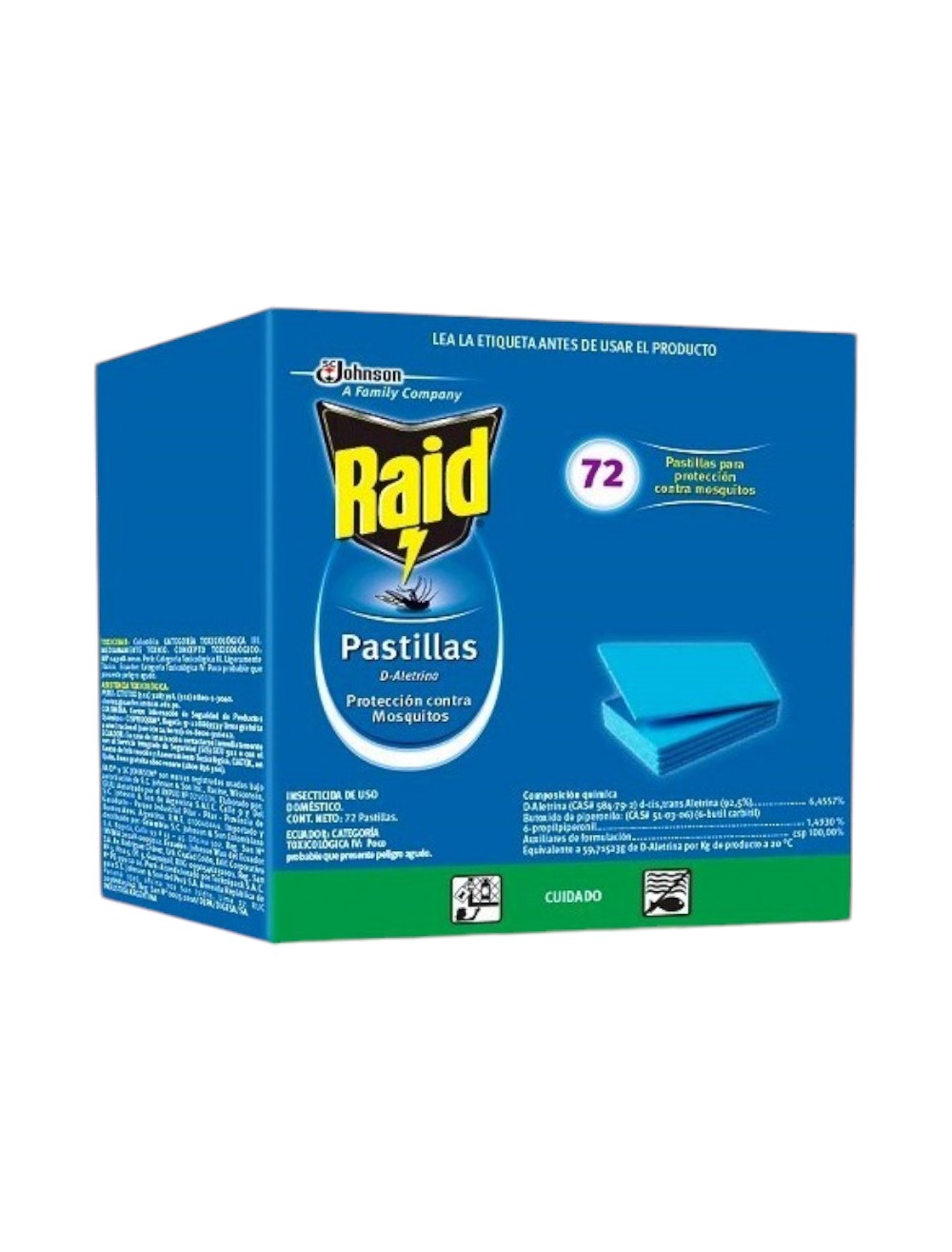 RAID PASTILLA X 72 UND