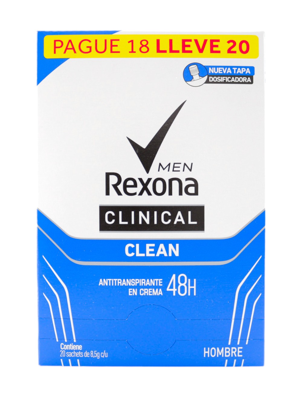 Desodorante REXONA CLINICAL SOBRE X 20UND