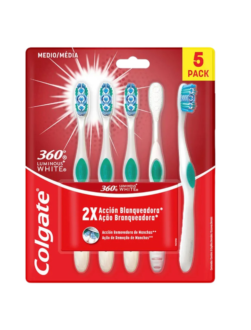 CEPILLO COLGATE 360 X 5 UND