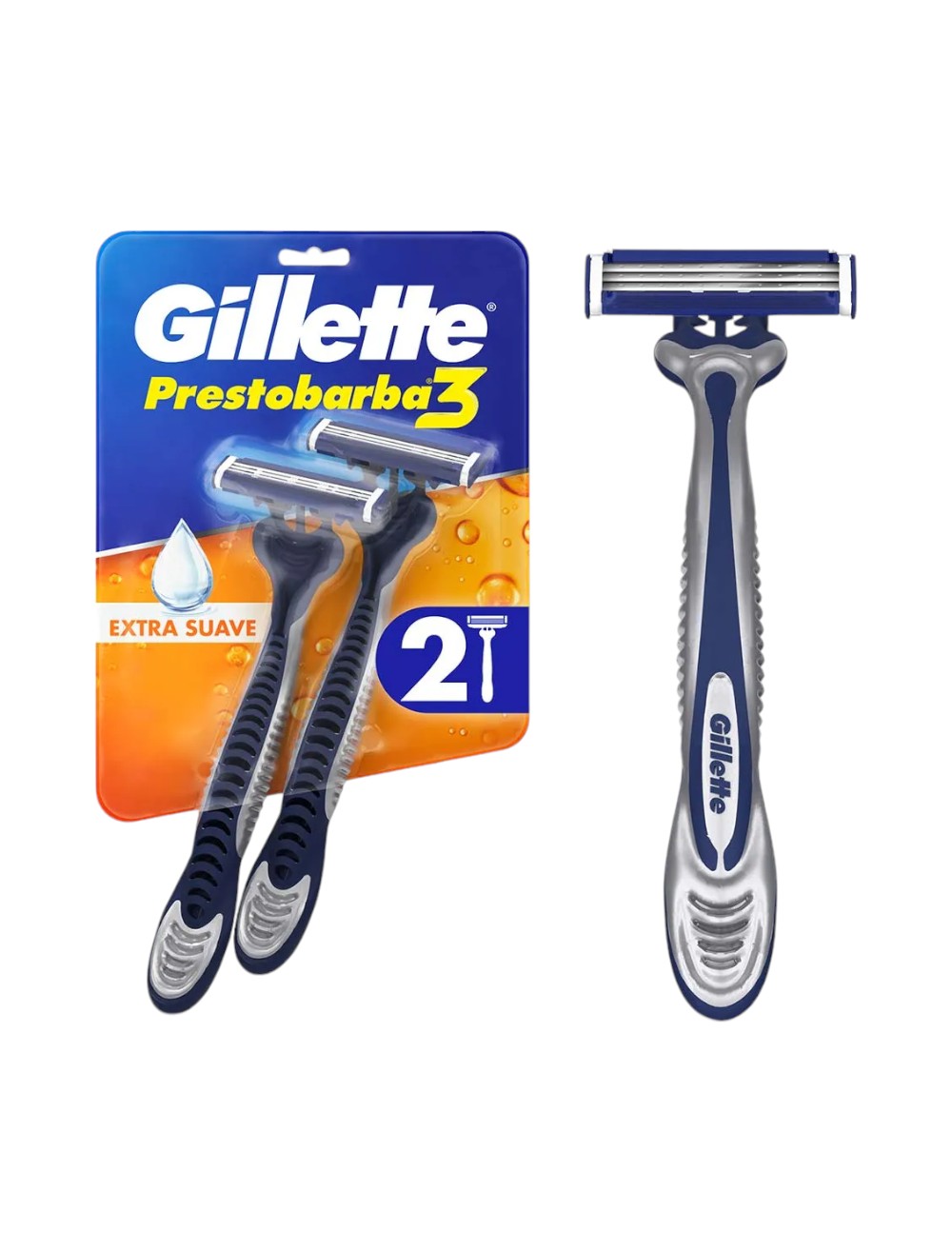 MAQUINA GILLETTE 3HOJAS X 2 UND