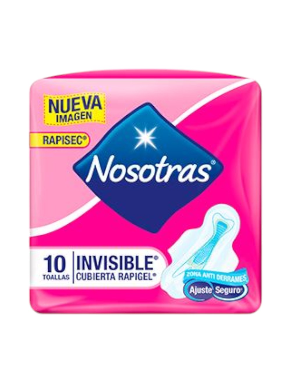 TOALLA NOSOTRAS INVISIBLE RAPIGEL X10UND