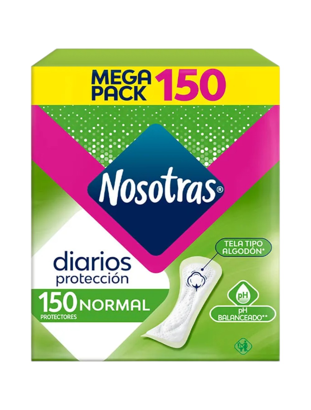 PROTECTORES NOSOTRAS DIARIOS X 150 UND