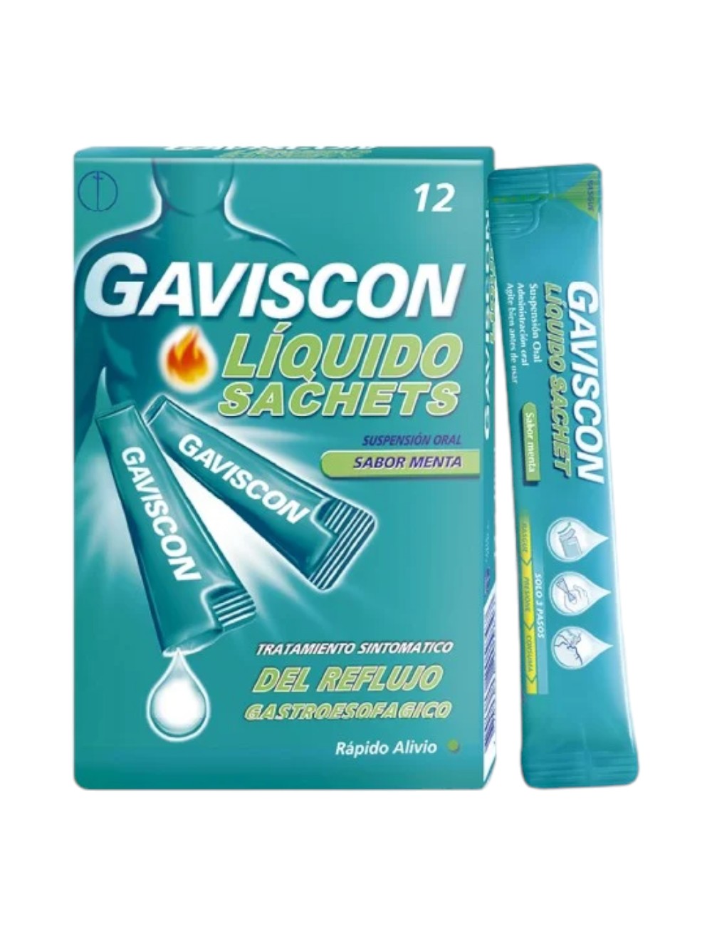 GAVISCON LIQUIDO SACHET X 12 UND