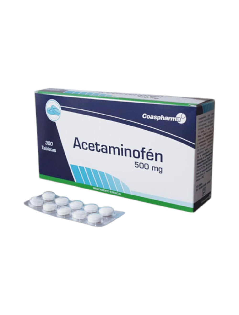 PASTILLA ACETAMINOFEN COASPHARMA X 300 U