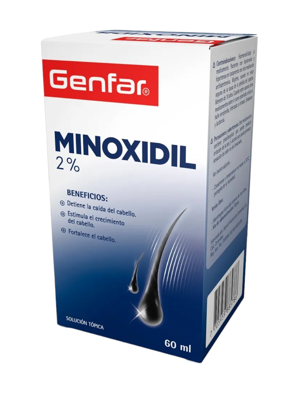 MINOXIDIL 2% GENFAR X 60ML