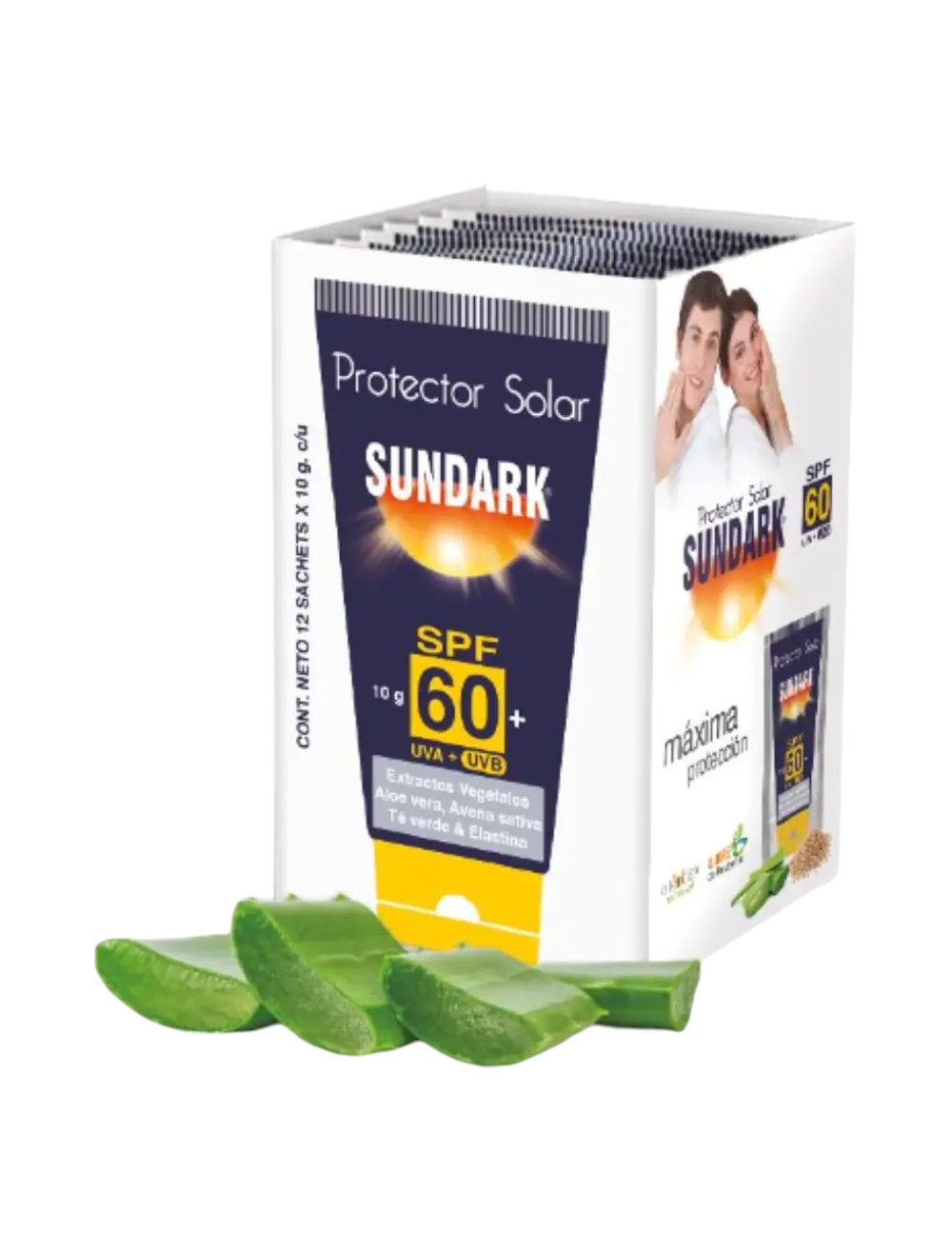 BLOQUEADOR SUNDARK SPF 60 SOBRE CJ X 12