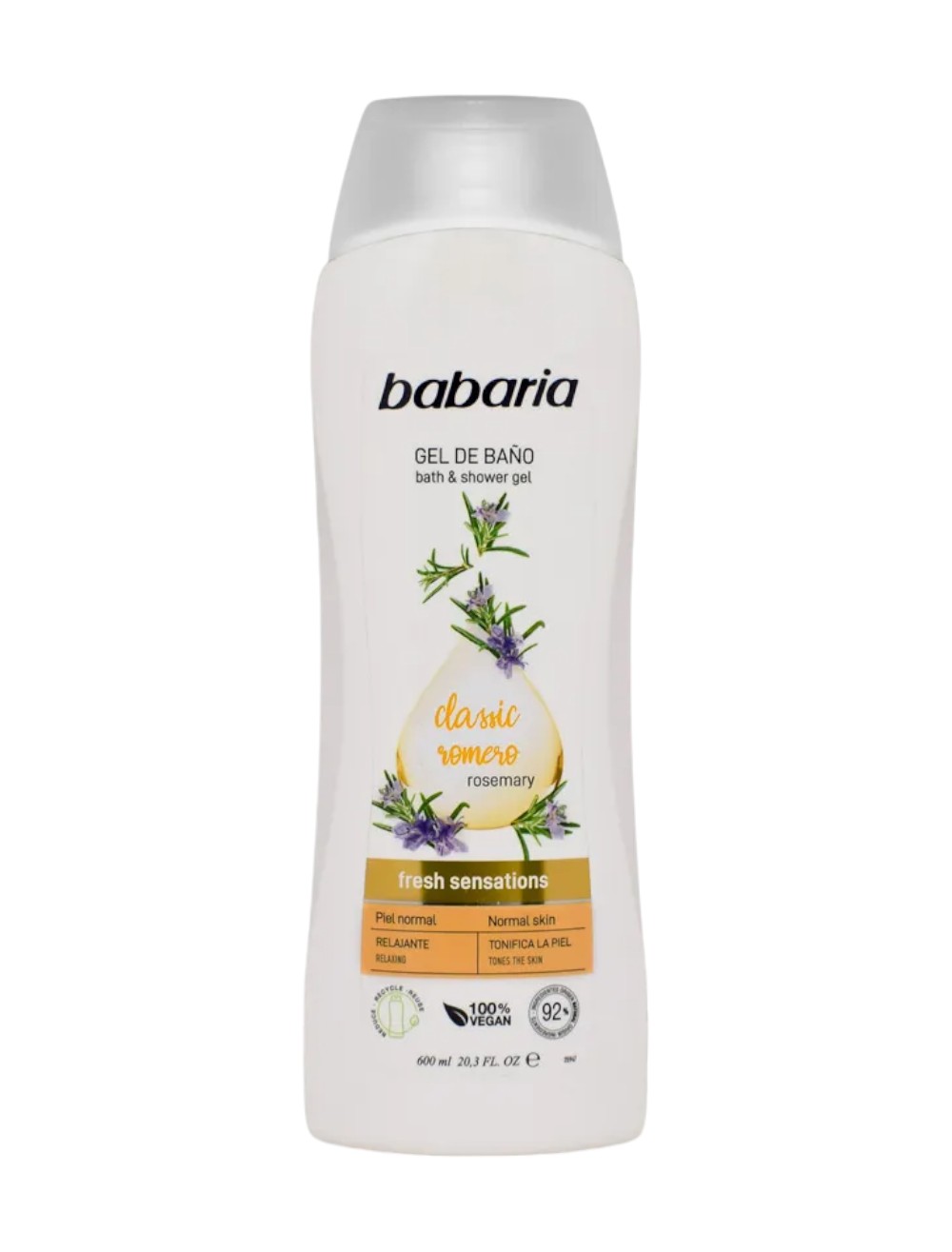 GEL DE BANO BABARIA X 600ML