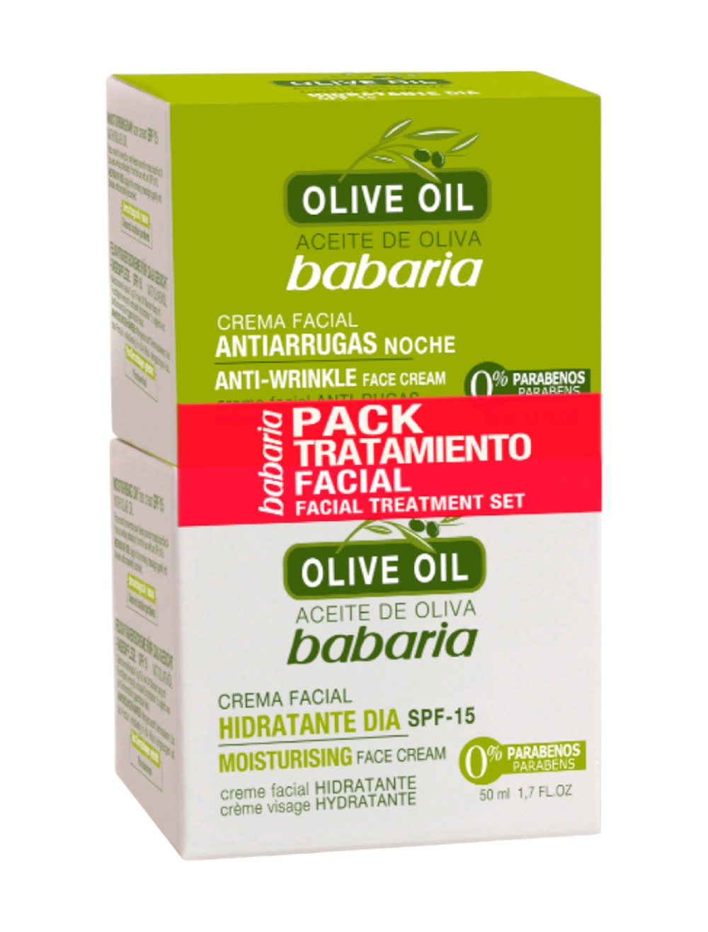 BABARIA TRATAM FACIAL OLIVA X 2 X 10OML