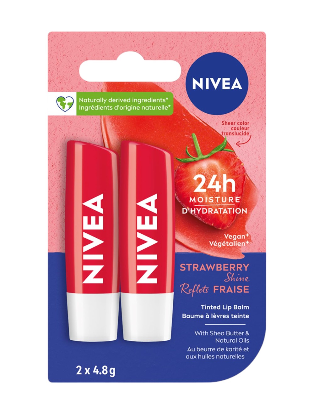 BRILLO NIVEA LABIAL X 2 UND